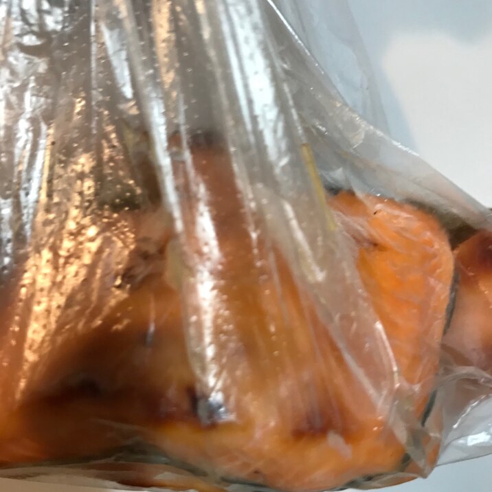 焼鮭の冷凍法